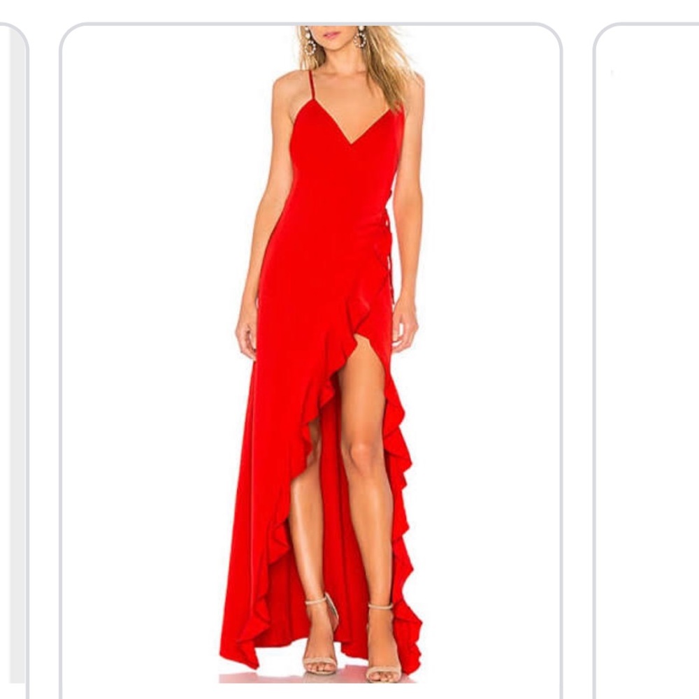 Privacy Please long red dress! Never worn.